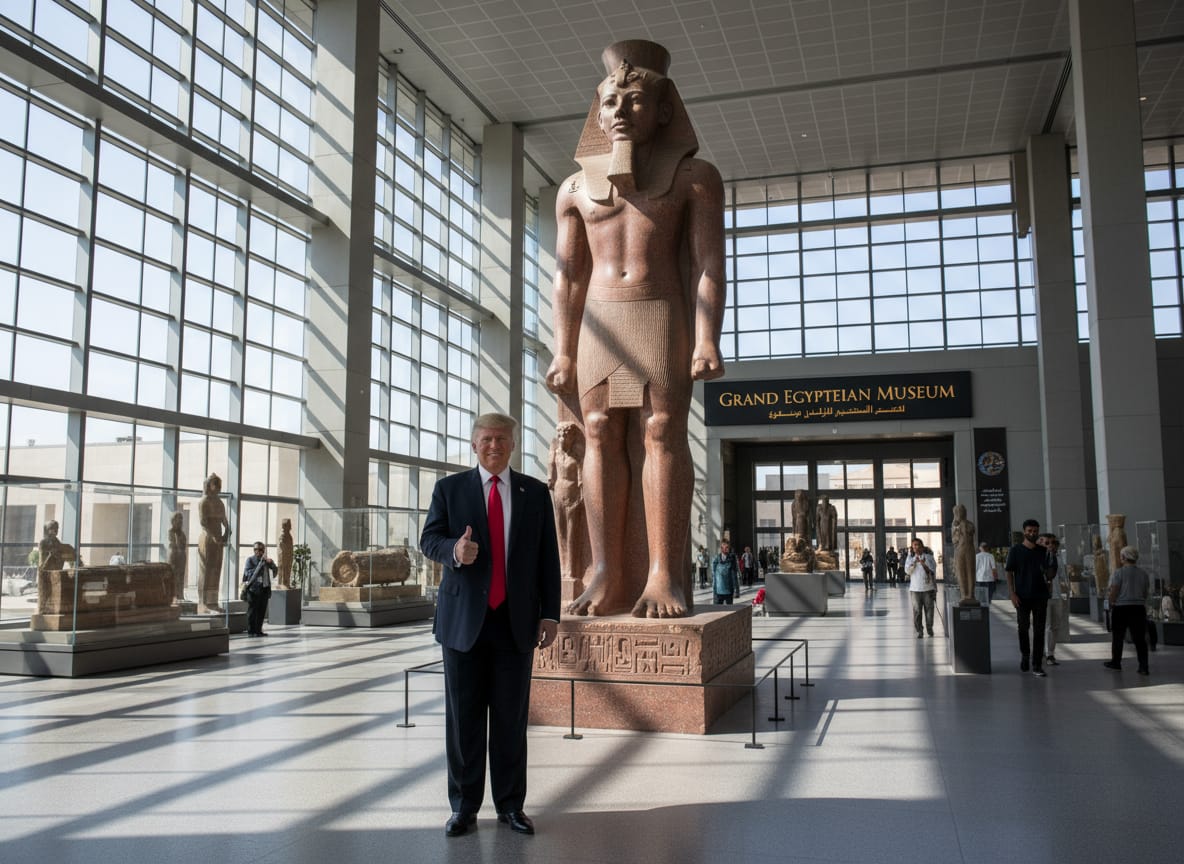 ترامب يحضر افتتاح المتحف المصري الكبير