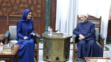 شيخ الأزهر ورئيسة الإدارة الرئاسية في جمهورية أوزبكستان